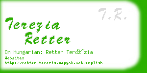 terezia retter business card